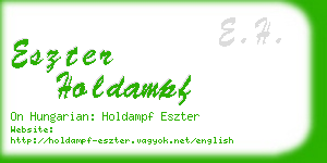 eszter holdampf business card